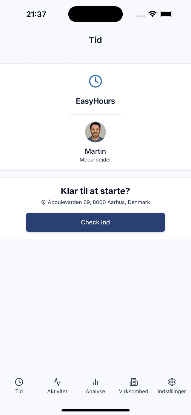 EasyHours Time Tracking App