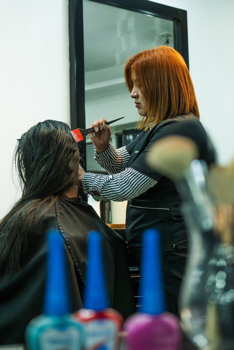 Salonteam registrerer vagter mellem aftaler