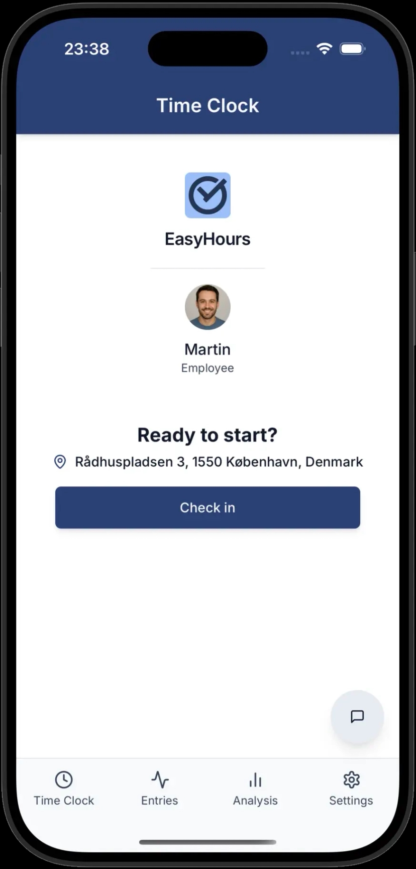 One-Click Time Tracking